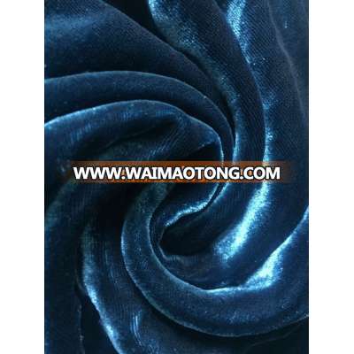 High Quality Viscose Rayon Velvet Fabric Plain Dyed Velvet Fabric For Garment