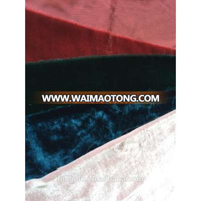 China Direct Textile Factory Short Piles Plush Fabric, Velour fabric, Silk Velvet For Garment