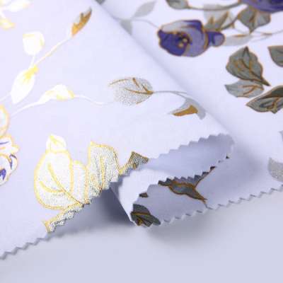 Shaxoing textile material floral dress scuba foil digital printing fabric